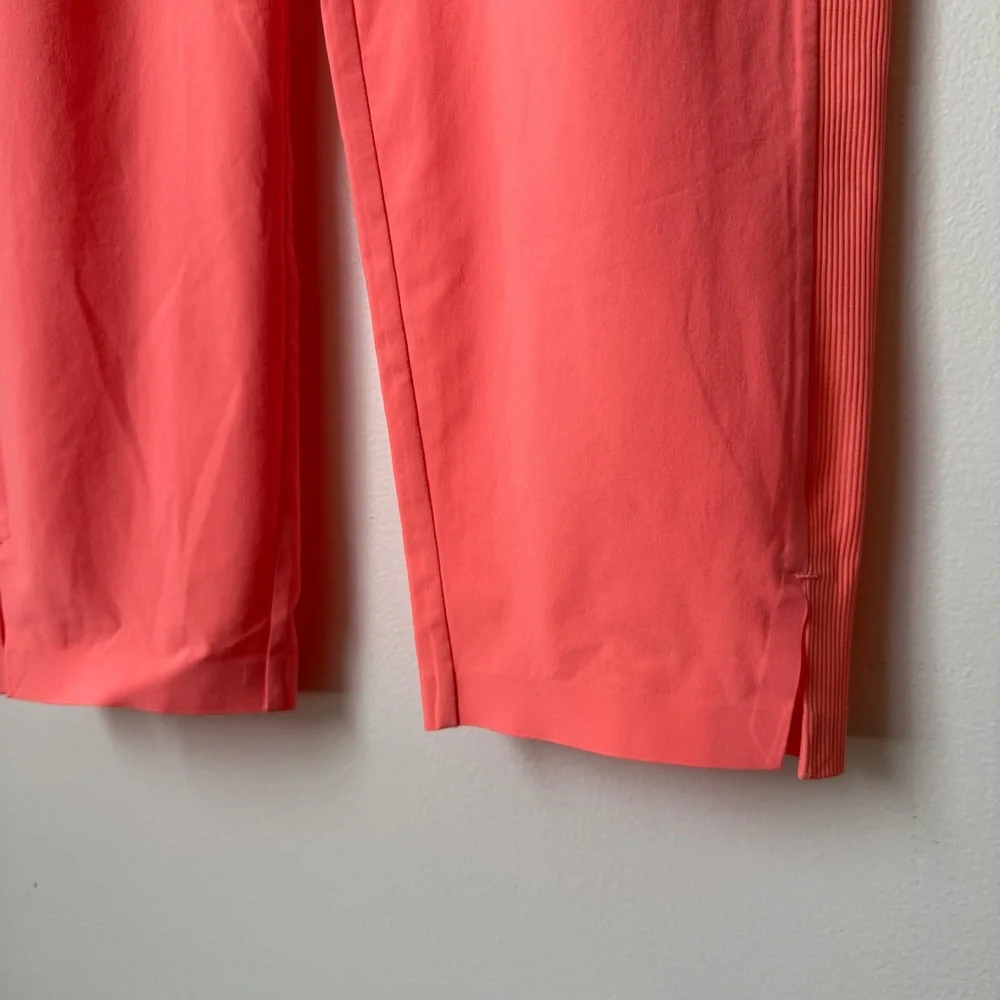Athleta Brooklyn Ankle Pants in Peach Orange Sunset Glow, size 6